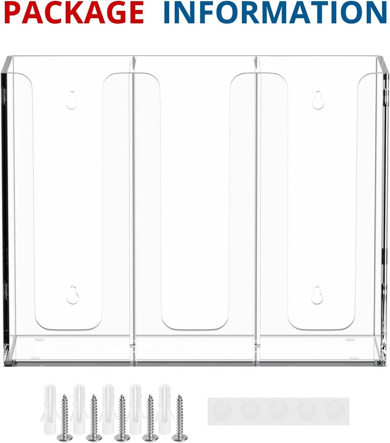 KOTEMON Acrylic Cup and Lid Holder, 3 Compartment, Disposable Coffee Cup Dispenser Cup Storage Organizer, Clear - Image 4